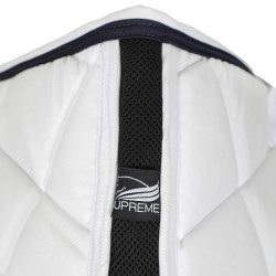 Tapis de Selle Matelassé Jumping Supreme Blanc / marine