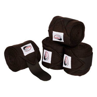 Bandes de Repos par 4 Umbria Equitazione Marron foncé