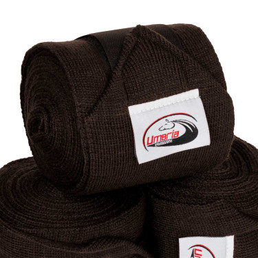 Bandes de Repos par 4 Umbria Equitazione Marron foncé