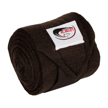 Bandes de Repos par 4 Umbria Equitazione Marron foncé