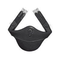 Sangle bavette en Cuir Supreme Noir