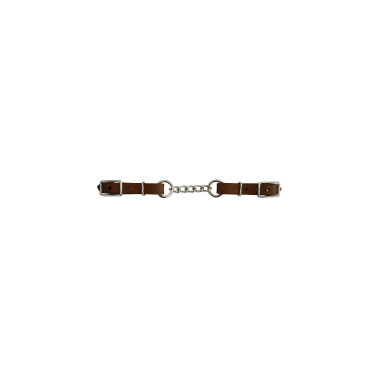 Chaînette de Muserolle en Cuir avec Chaîne Lakota Chaînette de Muserolle en Cuir avec Chaîne Lakota