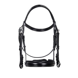 Bride Evolution en Cuir sans Rênes Doubles Equestro Noir Bride Evolution en Cuir sans Rênes Doubles Equestro Noir