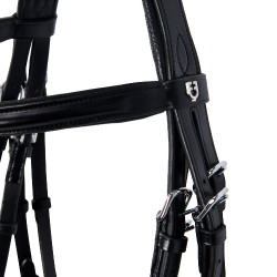 Bride Evolution en Cuir sans Rênes Doubles Equestro Noir Bride Evolution en Cuir sans Rênes Doubles Equestro Noir