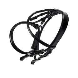 Bride Evolution en Cuir sans Rênes Doubles Equestro Noir Bride Evolution en Cuir sans Rênes Doubles Equestro Noir