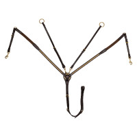 Collier de chasse en Cuir avec Clincher en Laiton Supreme Marron