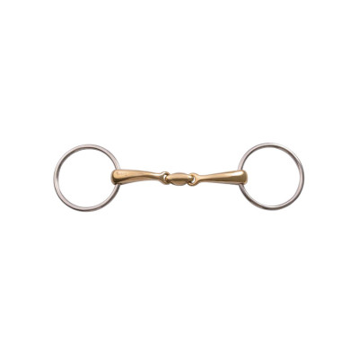 Mors à Anneaux Double Brisure avec Courbure Umbria Equitazione