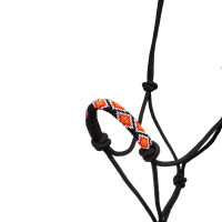 Licol Corde Nouée avec Décorations Navajo Pool's Noir