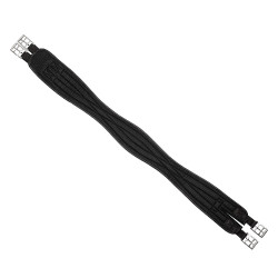 Sangle Anglaise en Néoprène avec Élastiques Umbria Equitazione Noir Sangle Anglaise en Néoprène avec Élastiques Umbria Equitazione Noir