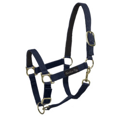 Licol en Nylon avec Renfort en Cuir Umbria Equitazione