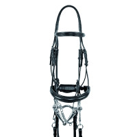 Bride Olympe de Dressage avec Mors et Filet Supreme Noir