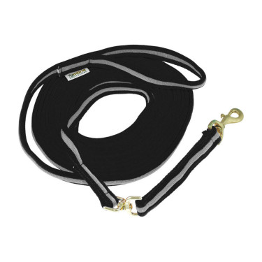 Longe de Travail en Coton Rembourré 8 m Umbria Equitazione Noir / gris