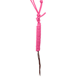 Licol éthologique Perlé avec Longe Pool's Rose chaud