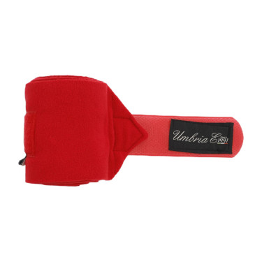 Bandes de Repos en Polaire par 4 Umbria Equitazione Rouge