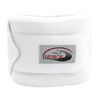 Bandes de Repos Poney en Polaire par 4 Umbria Equitazione Blanc