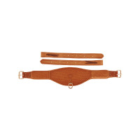 Sangle Arrière Western en Cuir avec Gravure Panier Pool's Naturel Marron Sangle Arrière Western en Cuir avec Gravure Panier Pool's Naturel Marron