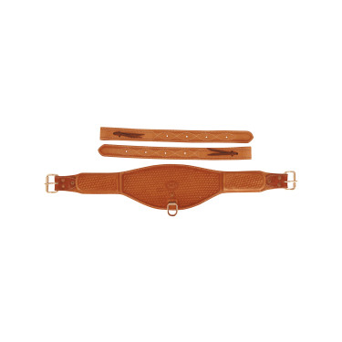 Sangle Arrière Western en Cuir avec Gravure Panier Pool's Sangle Arrière Western en Cuir avec Gravure Panier Pool's