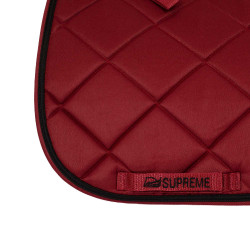 Tapis de Selle Dressage Matelassé Supreme Bordeaux / noir