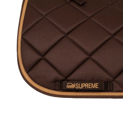 Tapis de Selle Dressage Poney Matelassé Supreme Marron / beige