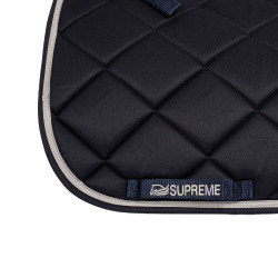 Tapis de Selle Dressage Poney Matelassé Supreme Marine / gris clair Bleu