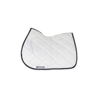 Tapis de Selle Jumping Poney Matelassé Supreme Blanc / marine Tapis de Selle Jumping Poney Matelassé Supreme Blanc / marine