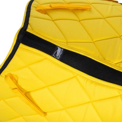 Tapis de Selle Jumping Poney Matelassé Supreme Jaune / noir
