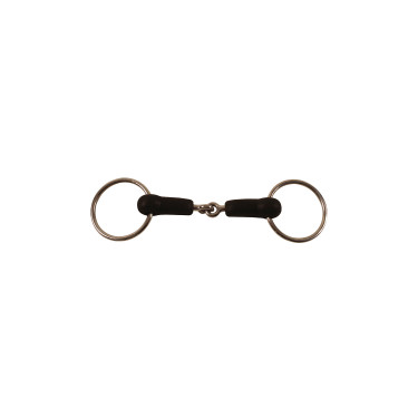 Mors à Anneaux Articulé Recouvert de Caoutchouc Umbria Equitazione Mors à Anneaux Articulé Recouvert de Caoutchouc Umbria Equitazione