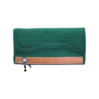 Tapis de Selle Western Show Alpaca avec Gravure Panier Pool's Vert