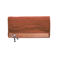 Tapis de Selle Western Show Alpaca avec Gravure Panier Pool's Orange