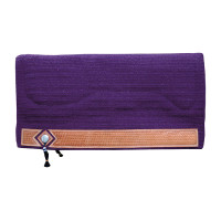 Tapis de Selle Western Show Alpaca avec Gravure Panier Pool's Violet Tapis de Selle Western Show Alpaca avec Gravure Panier Pool's Violet