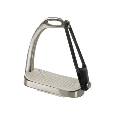 Étriers en Acier Inoxydable avec Élastique Latéral Umbria Equitazione Étriers en Acier Inoxydable avec Élastique Latéral Umbria Equitazione