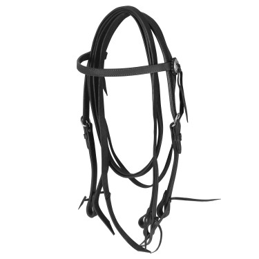 Bridon Droit en Cuir avec Rênes Lakota Bridon Droit en Cuir avec Rênes Lakota