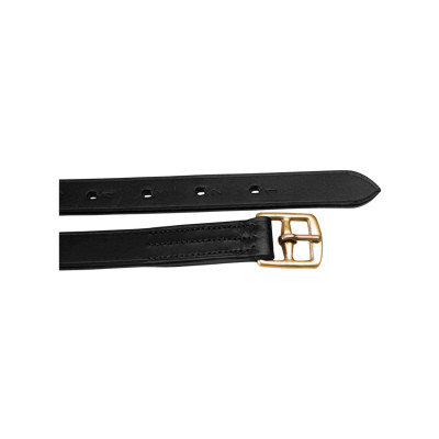 Etrivières en Cuir Supérieur Importé Supreme Noir