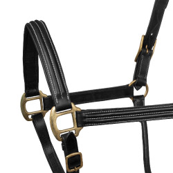 Licol en Cuir Triple Supreme Noir Licol en Cuir Triple Supreme Noir