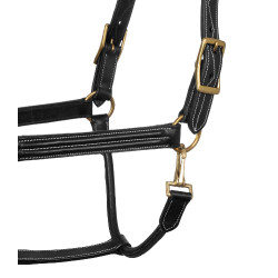 Licol en Cuir Triple Supreme Noir Licol en Cuir Triple Supreme Noir