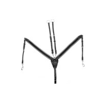 Collier de chasse de Chasse Double en Cuir UKE Supreme Noir Collier de chasse de Chasse Double en Cuir UKE Supreme Noir