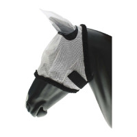 Masque Anti-Mouches avec Couvre-Oreilles et Fermeture Velcro Umbria Equitazione Blanc