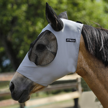 Masque Anti-Mouches en Lycra avec Couvre-Oreilles Tech Pro-Tech Gris Masque Anti-Mouches en Lycra avec Couvre-Oreilles Tech Pro-Tech Gris