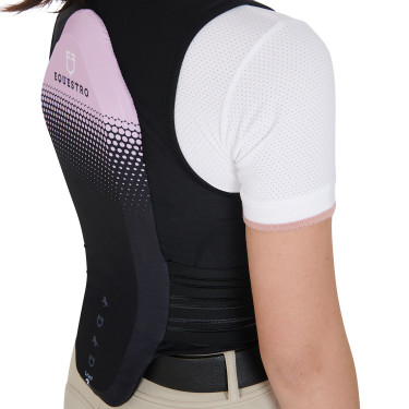 Gilet de Protection Niveau 2 pour Enfants Equestro Lilas Bleu
