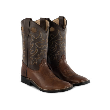 Bottes Western Enfant Modèle Square Brown/Choco Pool's Bottes Western Enfant Modèle Square Brown/Choco Pool's