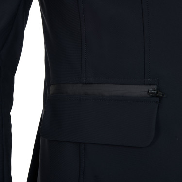 Veste de concours Homme en Tissu Stretch avec Poches Zippées Equestro Noir Veste de concours Homme en Tissu Stretch avec Poches Zippées Equestro Noir