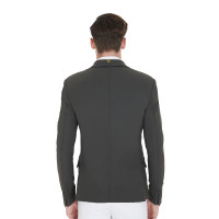 Veste de concours Homme en Tissu Stretch avec Poches Zippées Equestro Gris