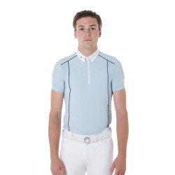 Polo de concours Homme Manches Courtes avec Zip Equestro