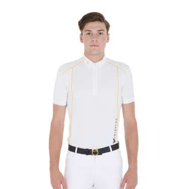 Polo de concours Homme Manches Courtes avec Zip Equestro Polo de concours Homme Manches Courtes avec Zip Equestro