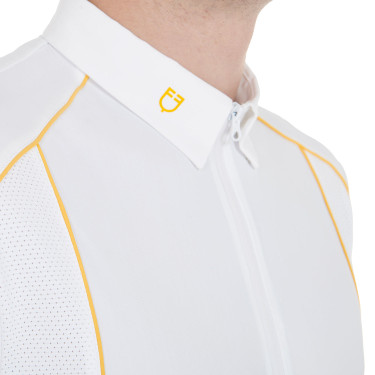 Polo de concours Homme Manches Courtes avec Zip Equestro Polo de concours Homme Manches Courtes avec Zip Equestro