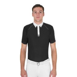 Polo de concours Homme Manches Courtes avec Boutons Equestro