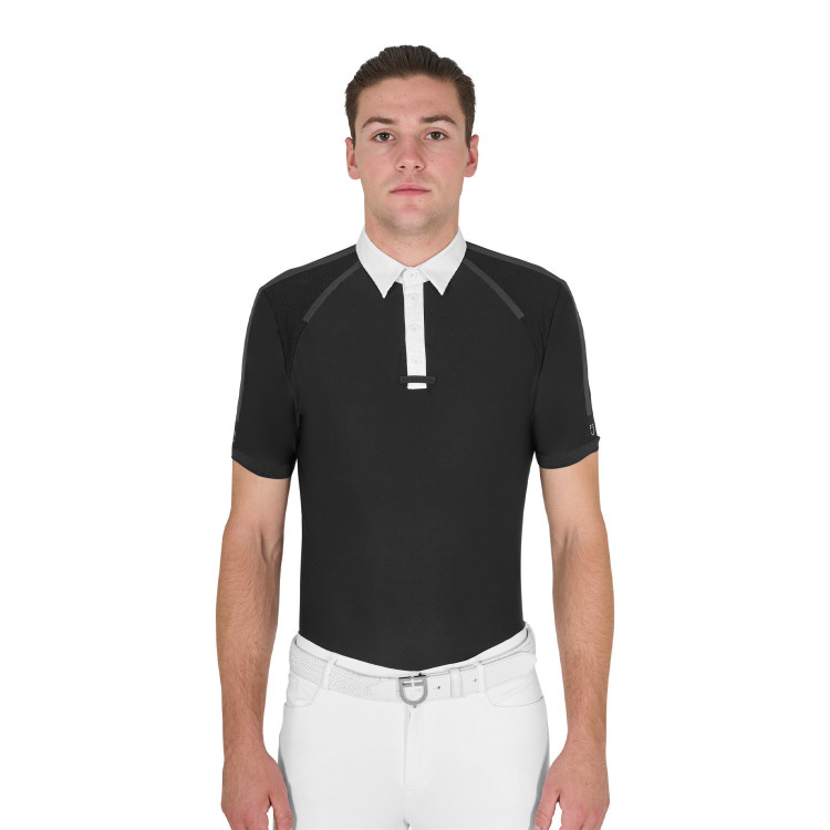 Polo de concours Homme Manches Courtes avec Boutons Equestro