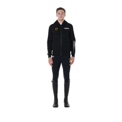 Sweat-shirt à Capuche Homme Scuderia Equestro Equestro Noir Sweat-shirt à Capuche Homme Scuderia Equestro Equestro Noir