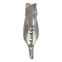 Crochet Porte-Bridon Tête de Cheval en Aluminium Coloré Umbria Equitazione Gris