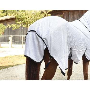 Couverture anti-mouche RugBe SuperFly blanche Covalliero Couverture anti-mouche RugBe SuperFly blanche Covalliero